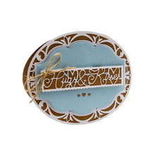 Load image into Gallery viewer, Elegant Oval Layering Die Set - Hugs & Kisses - 4897E