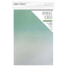 Load image into Gallery viewer, Craft Perfect - Ombre Card - Opalescent Green - 8.5"x11" (5/PK) - 8920eUS