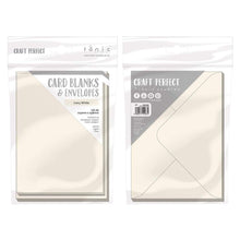Load image into Gallery viewer, Craft Perfect - 10 Card Blanks & Envelopes - Ivory White - A6 - 9267e - tonicstudios