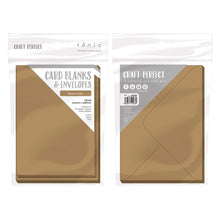 Load image into Gallery viewer, Craft Perfect - 10 Card Blanks & Envelopes - Kraft Card - A6 - 9268e - tonicstudios