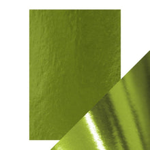 Load image into Gallery viewer, Craft Perfect - Mirror Card High Gloss - Holly Green - A4 (5/PK) - 9446e - tonicstudios