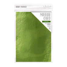 Load image into Gallery viewer, Craft Perfect - Mirror Card High Gloss - Holly Green - A4 (5/PK) - 9446e - tonicstudios