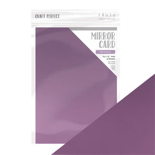 Load image into Gallery viewer, Craft Perfect - Mirror Card 8.5"x11" Satin Effect - Soft Amethyst (5/PK) - 9495eUS