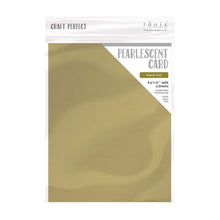 Load image into Gallery viewer, Craft Perfect - Pearlescent Card - Majestic Gold - 8.5" x 11" (5/PK) - 9530E - tonicstudios