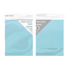 Load image into Gallery viewer, Craft Perfect - Pearlescent Card 8.5"x11" - Caribbean Sea (5/PK) - 9547e