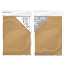 Load image into Gallery viewer, Craft Perfect - Kraft Card - Brown - A4 (10/PK) - 9558e - tonicstudios