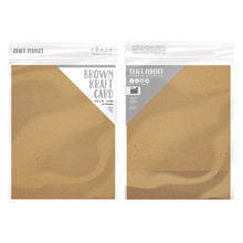 Load image into Gallery viewer, Craft Perfect - Kraft Card - Brown - 8.5" x 11" (10/PK) - tonicstudios