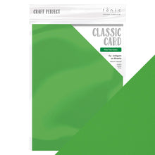 Load image into Gallery viewer, Craft Perfect - Classic Card - Pine Tree Green - Weave Textured - 8.5"x11" (10/PK) - 9716eUS