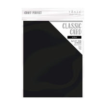 Load image into Gallery viewer, Craft Perfect - Classic Card - Jet Black - Weave Textured - 8.5" x 11" (10/PK) - tonicstudios