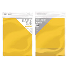 Load image into Gallery viewer, Craft Perfect - Classic Card - Marigold Yellow - Weave Textured - 8.5" x 11" (10/PK) - tonicstudios