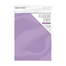 Load image into Gallery viewer, Craft Perfect - Classic Card - Mauve Purple - Weave Textured - 8.5" x 11" (10/PK) - tonicstudios