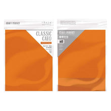 Load image into Gallery viewer, Craft Perfect - Classic Card - Clementine Orange - Weave Textured - 8.5" x 11" (10/PK) - tonicstudios