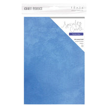Load image into Gallery viewer, Craft Perfect - Luxury Embossed Card - Flanders Blue - A4 (5/PK) - 9858e