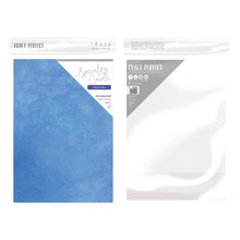 Load image into Gallery viewer, Craft Perfect - Luxury Embossed Card - Flanders Blue - A4 (5/PK) - 9858e