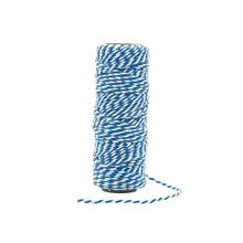 Load image into Gallery viewer, Craft Perfect - Striped Bakers Twine - French Blue - (2mm/25m) - 9992e