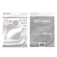 Load image into Gallery viewer, Craft Perfect Acetate Box Craft Perfect - Acetate Box - 165mm x 165mm - 5/PK - 9603E