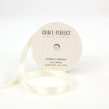 Load image into Gallery viewer, Craft Perfect Ribbon Craft Perfect - Ribbon - Double Face Satin - Ivory White - 9mm - 8973E
