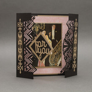 Tonic Studios - Staggered Art Deco Header Fold Die Set  - 4395E