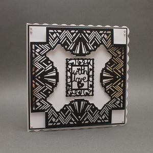 Tonic Studios - Staggered Art Deco Header Fold Die Set  - 4395E