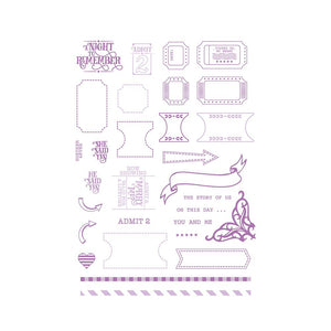 Tonic - Stamp - My Memory Book -A5 Stamp Set - 3064e