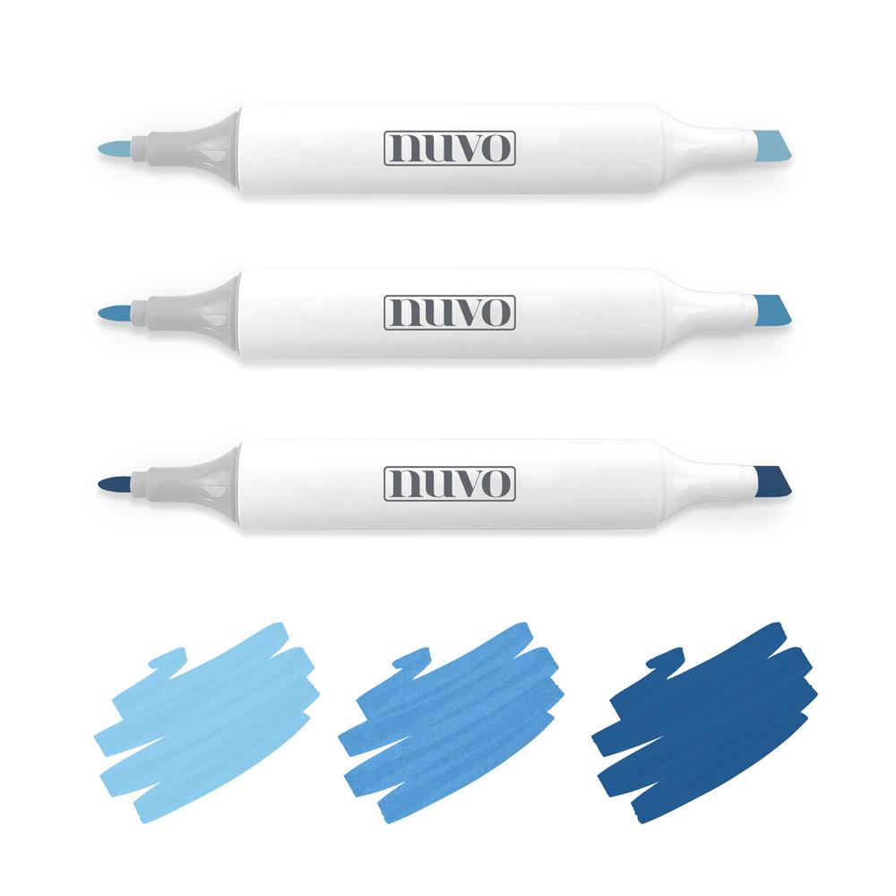 Nuvo - Alcohol Marker Pen Collection - Marina Blues - 314n