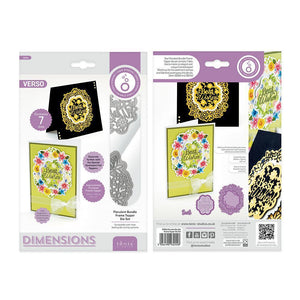 Dimensions - Tonic Studios - Dimensions - Florulent Bundle Frame Topper Die Set - 3255E