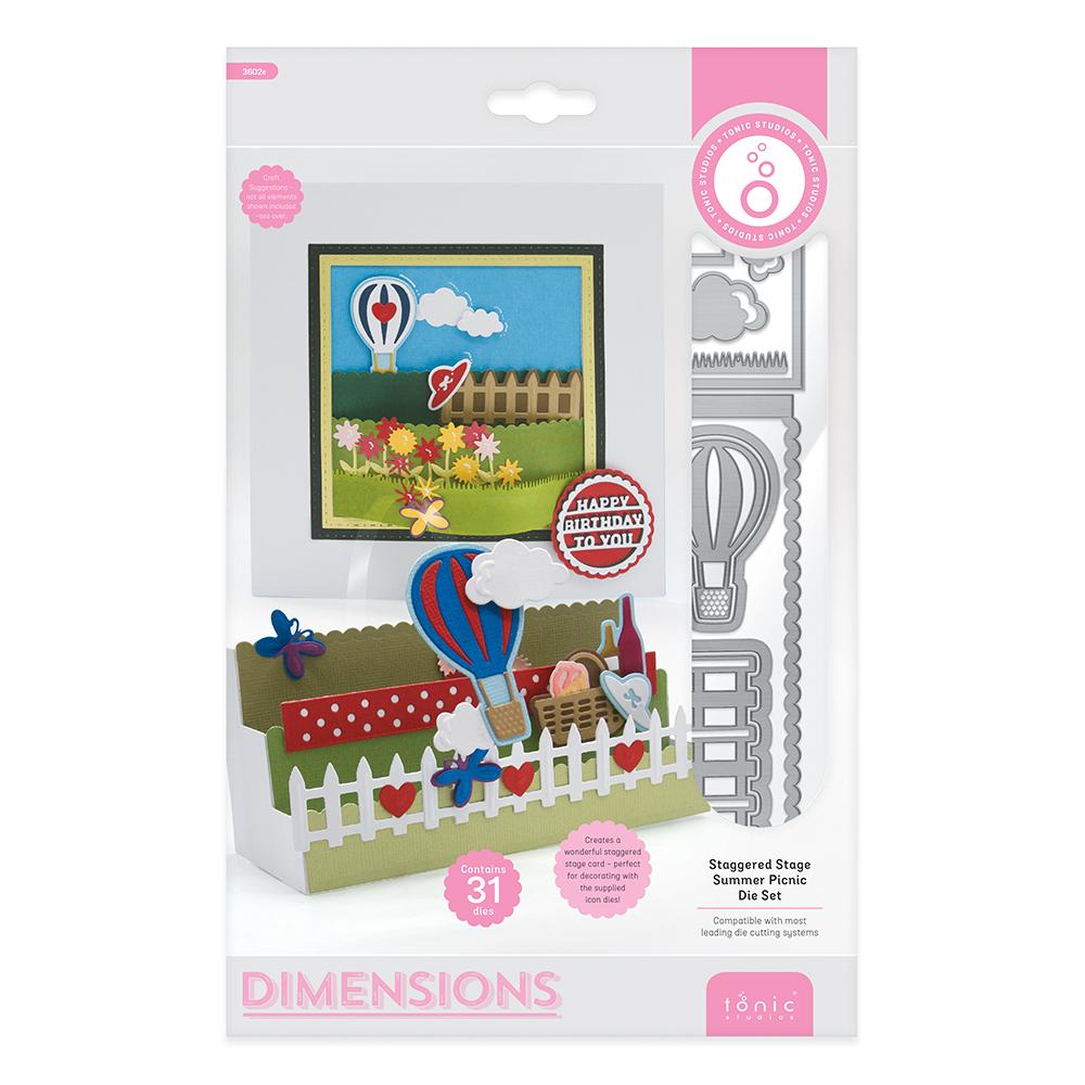Tonic Studios - Staggered Stage Summer Picnic Die Set - 3602E