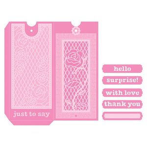Tonic Studios - Single Rose Magic Sliding Skinny Envelope - 3673E
