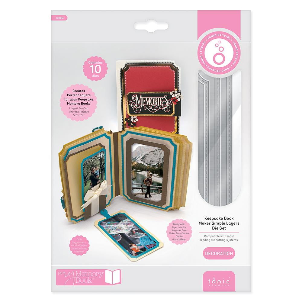 Tonic Studios - Keepsake Book Maker Simple Layers Die Set  - 3939E