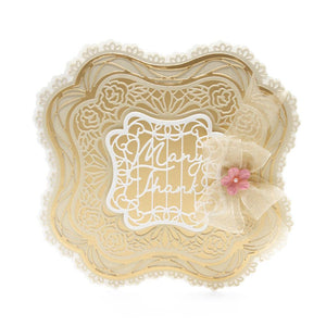 Tonic Studios - Large Layering Lace Die Set - Many Thanks - 4122E
