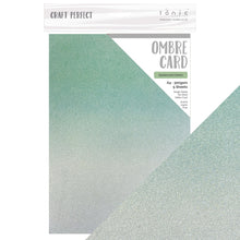 Load image into Gallery viewer, Craft Perfect - Ombre Card - Opalescent Green - 8.5&quot;x11&quot; (5/PK) - 8920eUS
