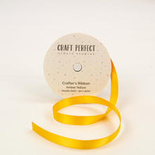 Load image into Gallery viewer, Craft Perfect - Ribbon - Double Face Satin - Amber Yellow - 9mm - 8983E
