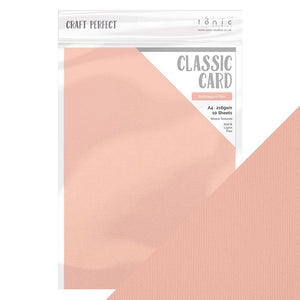 Craft Perfect - Weave Textured Classic Card - Bubblegum Pink - 8.5"x11" (10/PK) - 9664e