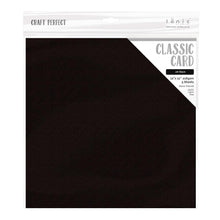 Load image into Gallery viewer, Craft Perfect - Classic Card - Jet Black - Weave Textured - 12&quot; x 12&quot; (5/Pk) - tonicstudios
