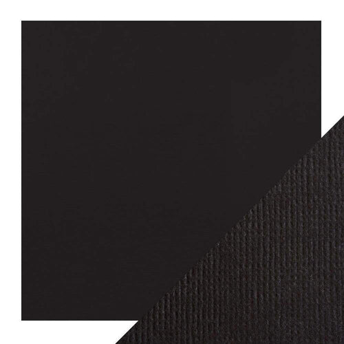 Craft Perfect - Classic Card - Jet Black - Weave Textured - 12