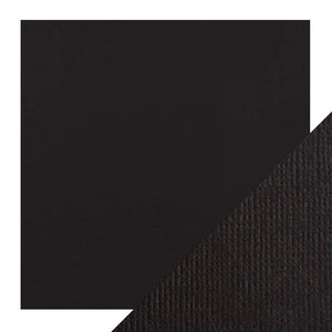 Craft Perfect - Classic Card - Jet Black - Weave Textured - 12" x 12" (5/Pk) - tonicstudios