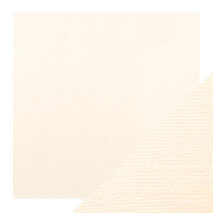 Craft Perfect - Classic Card - Ivory White - Weave Textured - 12" x 12" (5/Pk) - tonicstudios