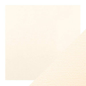 Craft Perfect - Classic Card - Ivory White - Weave Textured - 12" x 12" (5/Pk) - tonicstudios