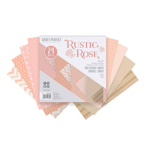 Craft Perfect - 6"x6" Card Packs - Rustic Rose - 9382e