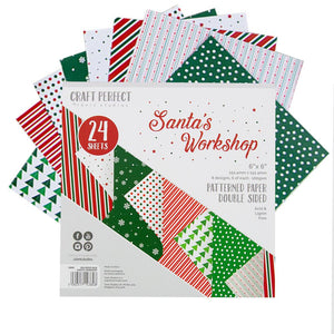 Craft Perfect - 6x6 Paper Packs - Santa's Workshop - 9384E