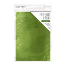 Load image into Gallery viewer, Craft Perfect - Mirror Card High Gloss - Holly Green - A4 (5/PK) - 9446e - tonicstudios
