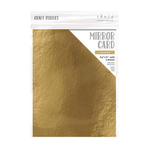 Craft Perfect - Mirror Card Gloss - Harvest Gold - 8.5" x 11" (5/PK) - tonicstudios