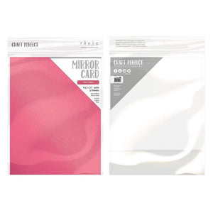 Craft Perfect - Mirror Card Satin - Pink Chiffon - 8.5" x 11" (5/PK) - tonicstudios