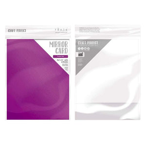 Craft Perfect - Mirror Card Satin - Purple Mist - 8.5" x 11" (5/PK) - tonicstudios