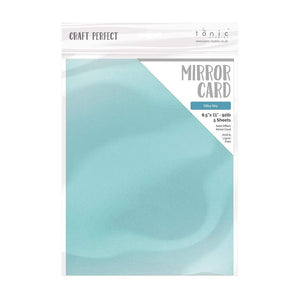 Craft Perfect - Mirror Card Satin - Silky Sky - 8.5" x 11" (5/PK) - tonicstudios