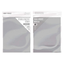 Load image into Gallery viewer, Craft Perfect - Pearlescent Card - Luna Silver - 8.5&quot; x 11&quot; (5/PK) - tonicstudios
