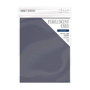Craft Perfect - Pearlescent Card - Navy Dazzle - 8.5" x 11" (5/PK) - tonicstudios