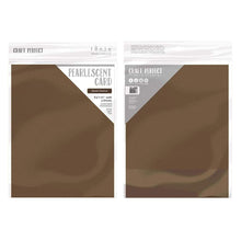 Load image into Gallery viewer, Craft Perfect - Pearlescent Card - Glazed Chestnut - 8.5&quot; x 11&quot; (5/PK ) - tonicstudios
