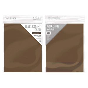 Craft Perfect - Pearlescent Card - Glazed Chestnut - 8.5" x 11" (5/PK ) - tonicstudios