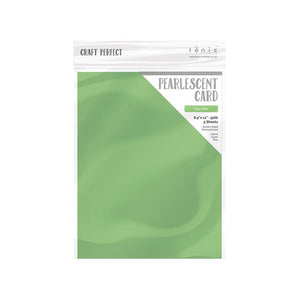 Craft Perfect - Pearlescent Card - Fresh Mint - 8.5" x 11" (5/PK) - tonicstudios